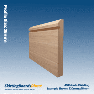 Ash 45 Rebate 1 Skirting Boards