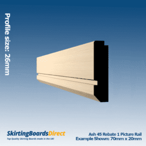 Ash 45 Rebate 1 Picture Rail