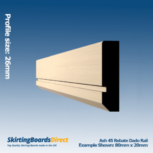 Ash Rebate 1 Dado Rail