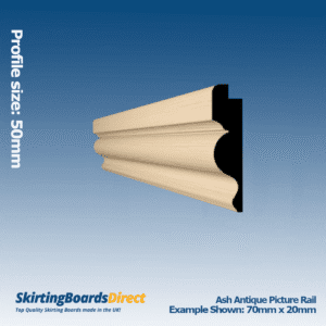 Ash Antique Picture Rail