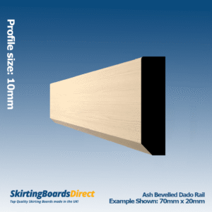 Ash Bevelled 45 Dado Rail