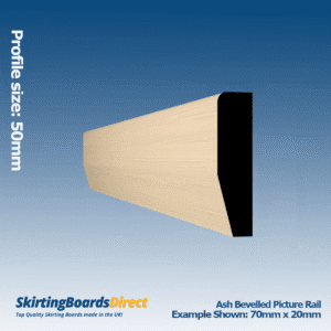 Ash Bevelled Picture Rail