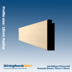 Ash Bullnose Picture Rail