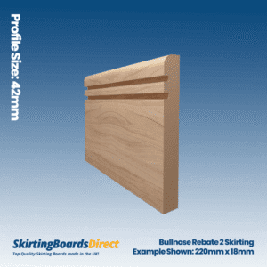 Ash Bullnose Rebate 2 Skirting Boards