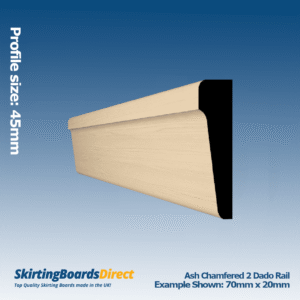 Ash Chamfer 2 Dado Rail