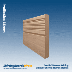 Ash Double V Groove Skirting Boards