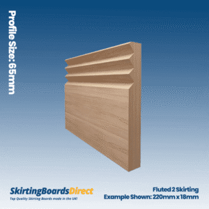 Ash Fluted 3 Skirting Boards