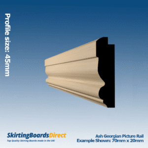 Ash Georgian Picture Rail