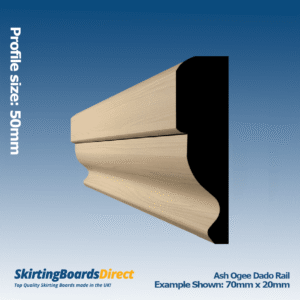 Ash Ogee Dado Rail