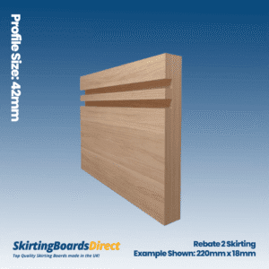 Ash Rebate 2 Skirting Boards