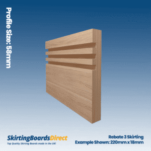 Ash Rebate 3 Skirting Boards