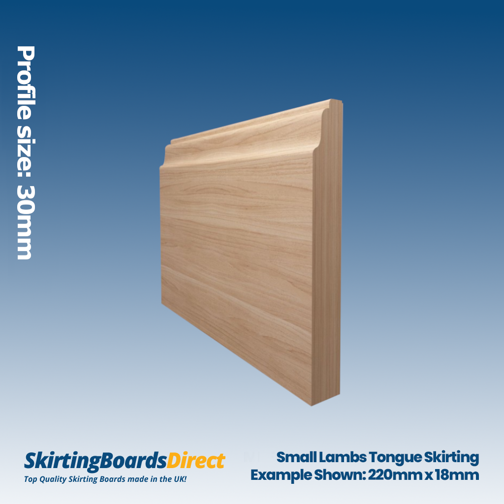 Ash Small Lambs Tongue Skirting Boards