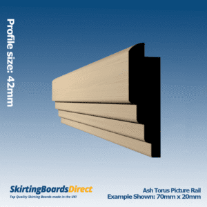 Ash Triple Step Picture Rail