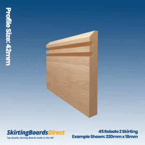 Beech 45 Rebate 2 Skirting Boards