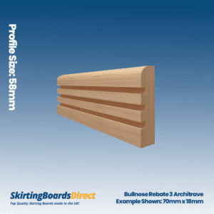 Beech Bullnose Rebate 3 Architrave