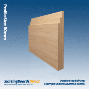 Beech Double Step Skirting Boards