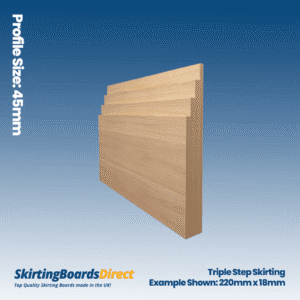 Beech Triple Step Skirting Boards