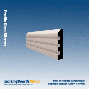 MDF 45 Rebate 3 Architrave