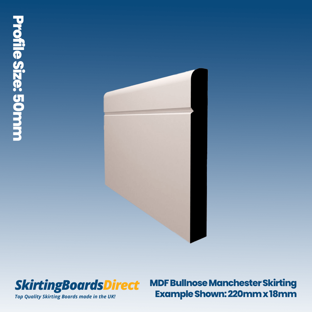 MDF Bullnose Manchester Skirting Boards