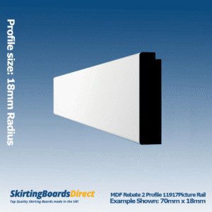 MDF Bullnose Picture Rail