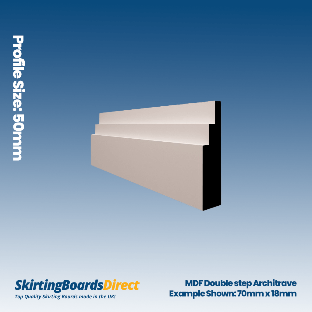 MDF Double Step Architrave