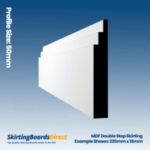 MDF Double Step Skirting Boards