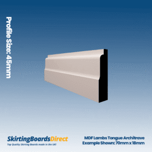 MDF Lambs Tongue Architrave
