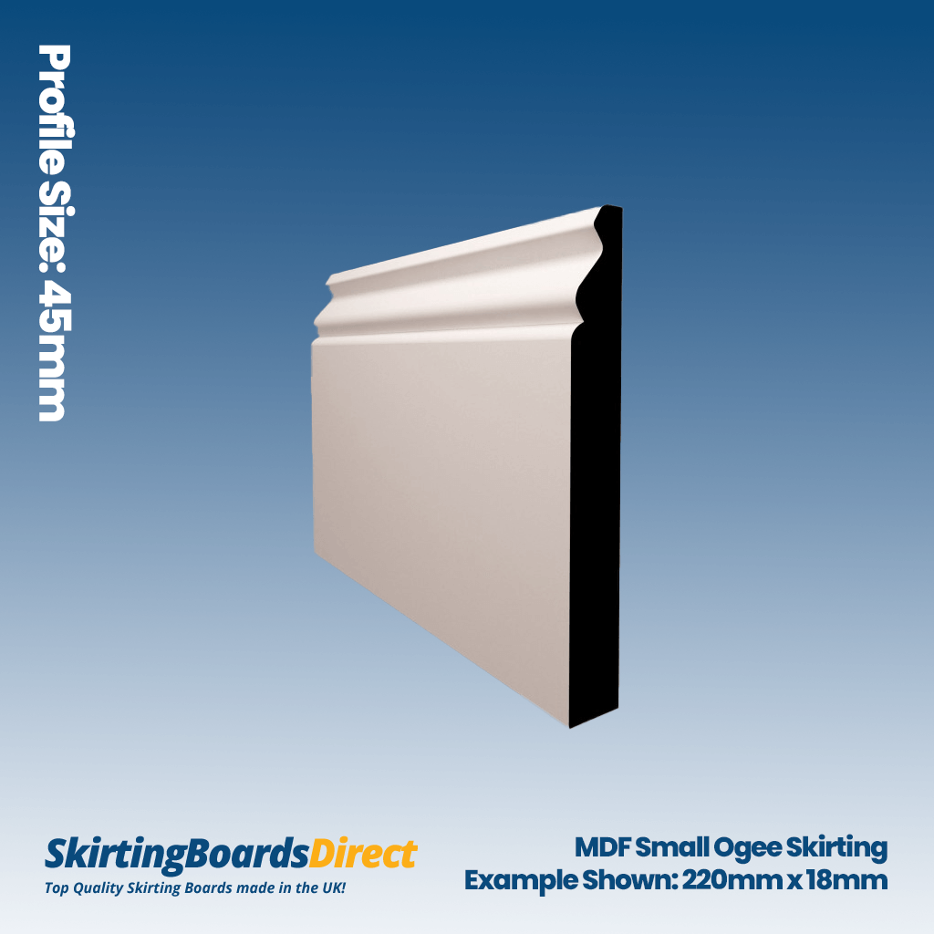 MDF Small Ogee Skirting Boards