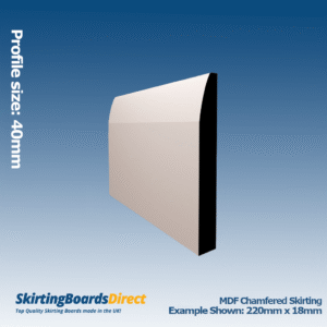 MDF FD30 Flame Retardant Euroclass B Chamfered Skirting Board