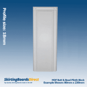 MDF Butt & Bead Plinth Blocks