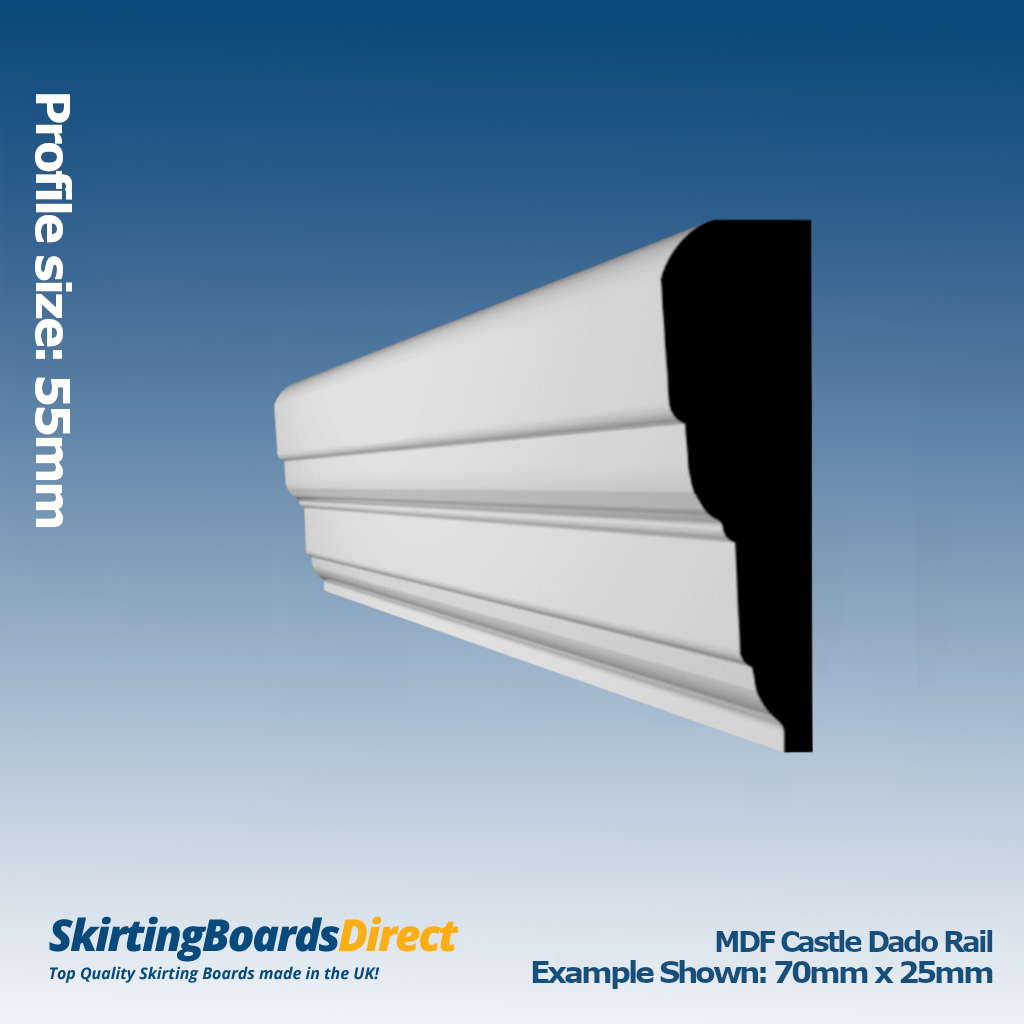 MDF Castle Dado Rail