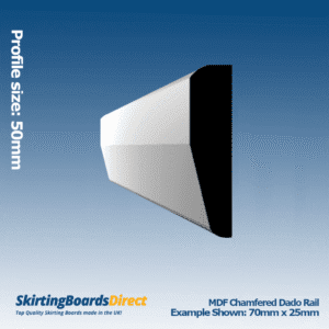 MDF Chamfered Dado Rail