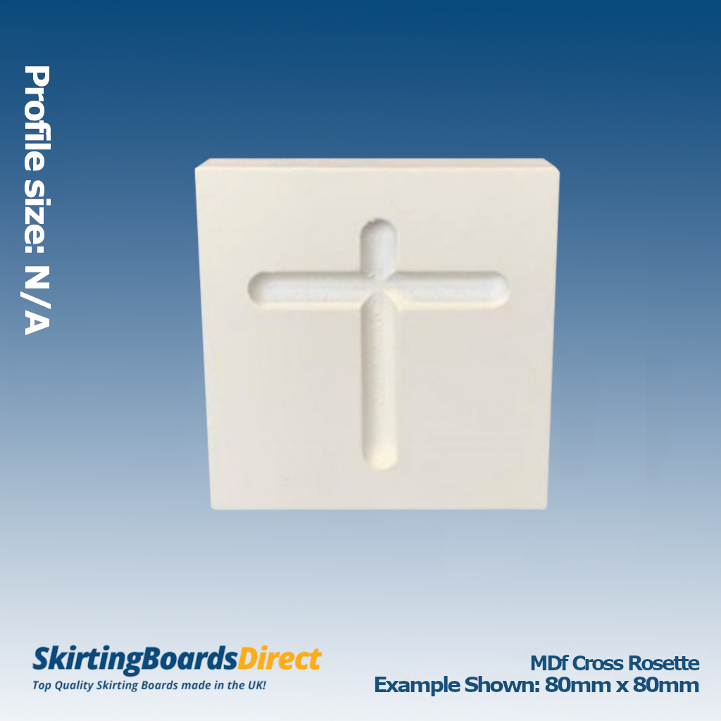 MDF Cross Rosette