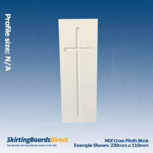 MDF Cross Plinth Blocks