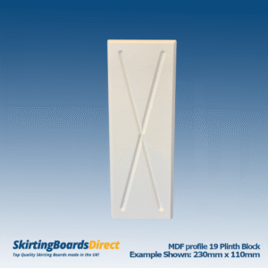 MDF Profile 19 Plinth Blocks