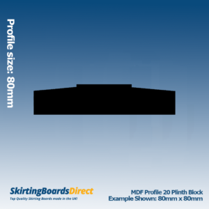 Alternative view of MDF Profile 20 Plinth Blocks