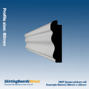 MDF Queen Picture Rails