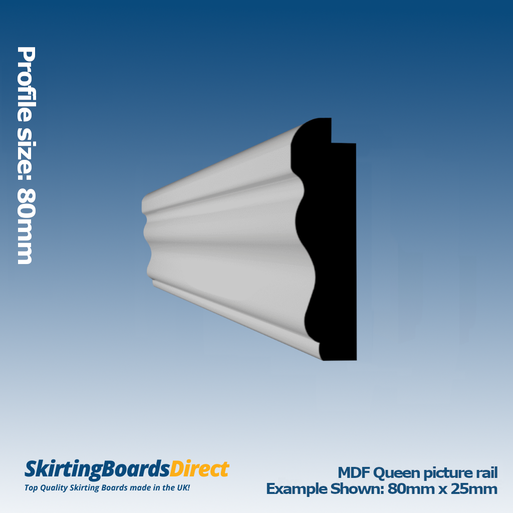 MDF Queen Picture Rails