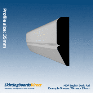 MDF English Dado Rail