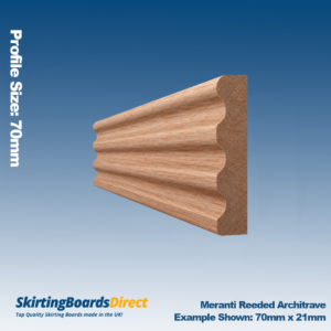 Meranti Reeded Architrave