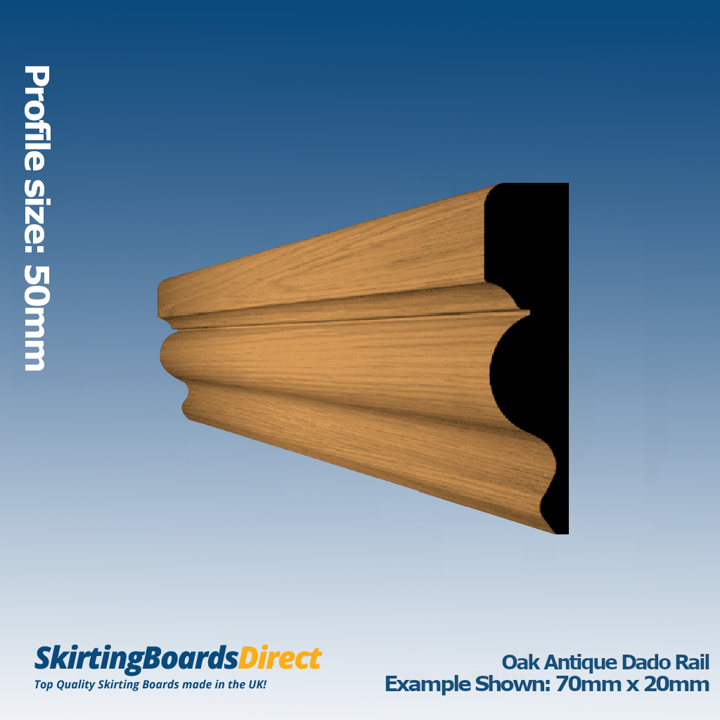 Oak Antique Dado Rail