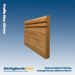 Oak Bullnose Rebate 2 Skirting Boards