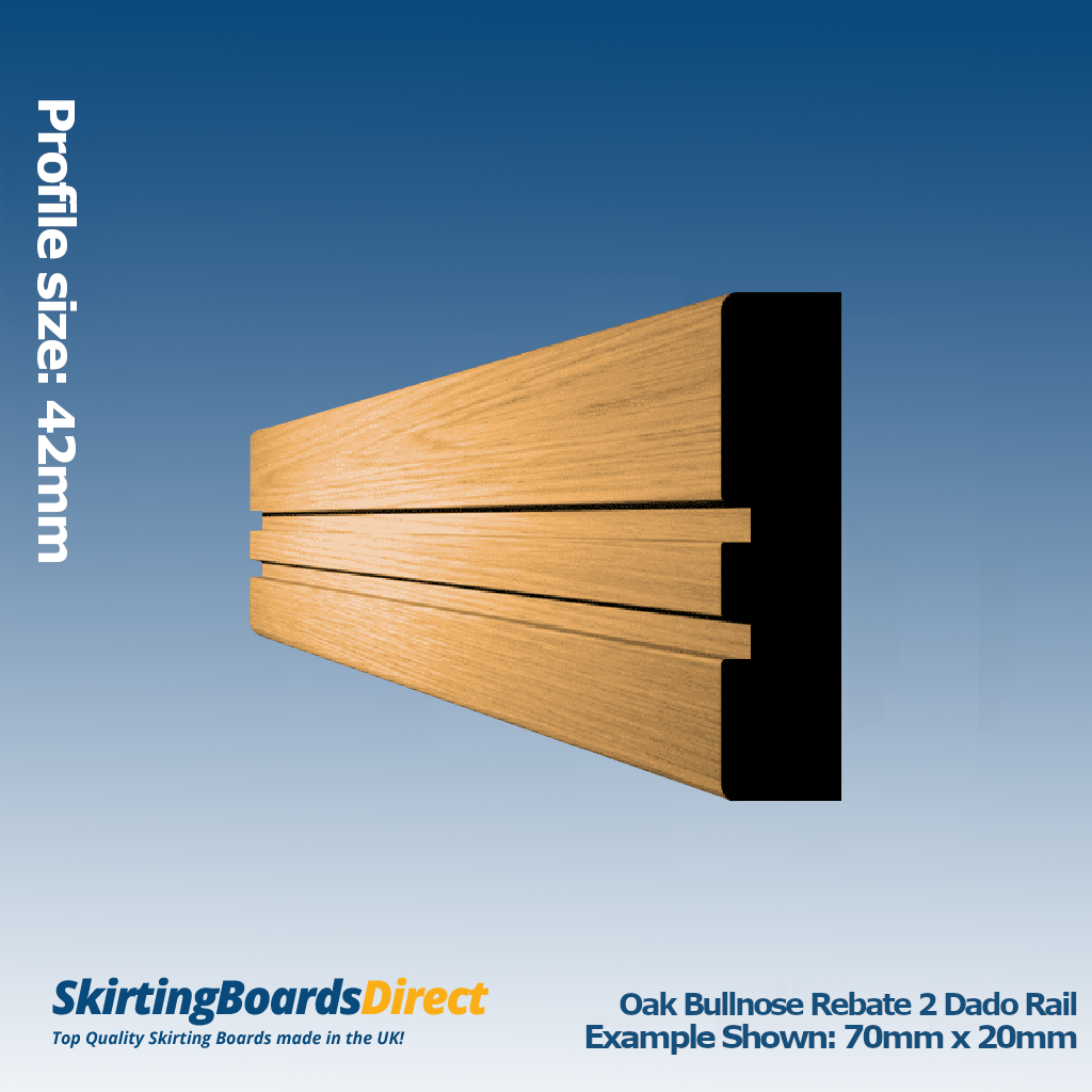 Oak Rebate 2 Dado Rail
