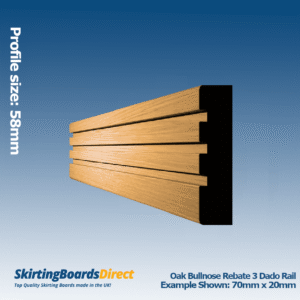 Oak Rebate 3 Dado Rail