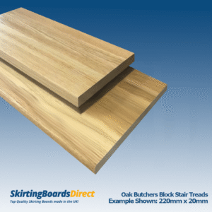Oak Butchers Block Stair Treads
