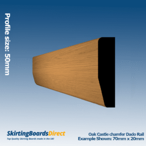 Oak Chamfered Dado Rail