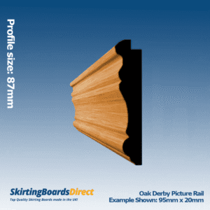 Oak Derby Picture Rail