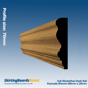 Oak Elizabethan Dado Rail