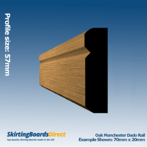 Oak Manchester 1 Dado Rail