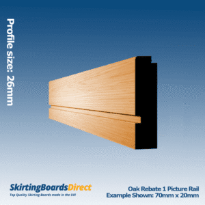 Oak Rebate 1 Picture Rail
